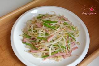 Fried Ham with Silver Buds recipe