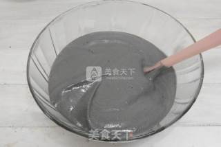 #aca烤明星大赛#bamboo Charcoal Butter Cake recipe