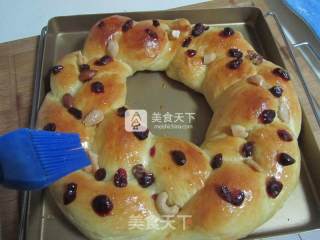 【aca-da600 Chef Machine Trial Report】christmas Wreath Bread recipe