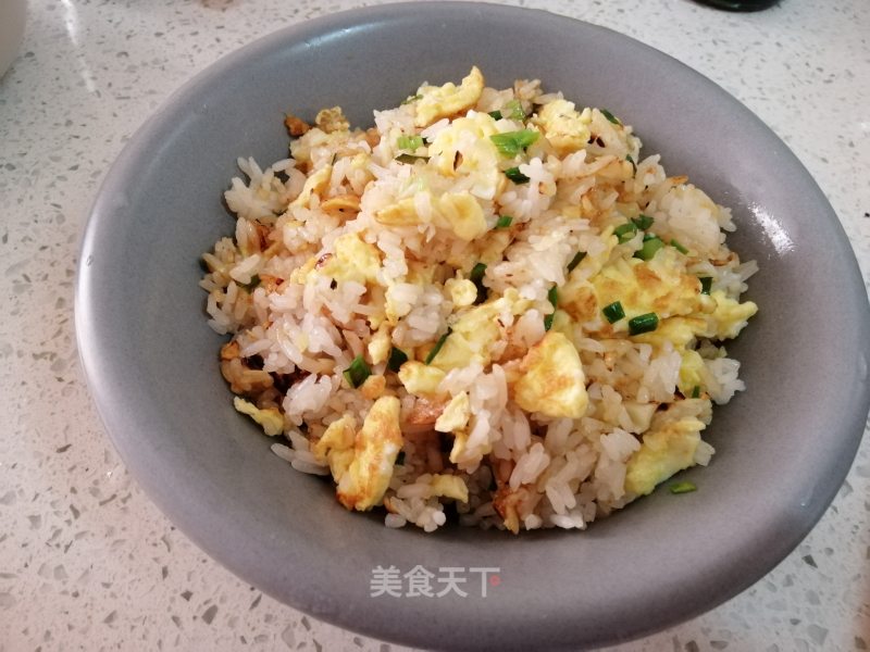 Improvised Garlic Egg Fried Rice recipe