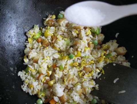 Fried Rice with Fritters recipe