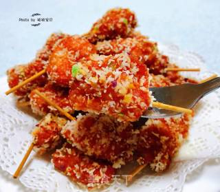 Crispy Fried Toothpick Chicken Thigh recipe