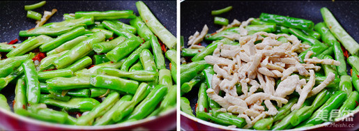 Braised Noodles with Chicken and Beans recipe