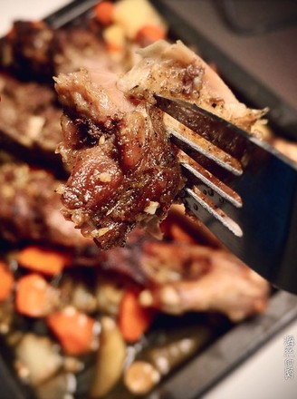 Steamed Roasted Lamb Leg recipe