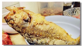 Dry Roasted Yellow Croaker recipe