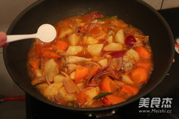 Red Curry Chicken Stew with Mixed Vegetables recipe