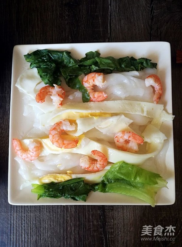 Egg and Shrimp Intestines recipe