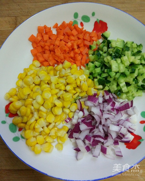 Colorful Seasonal Vegetable and Egg Corner recipe