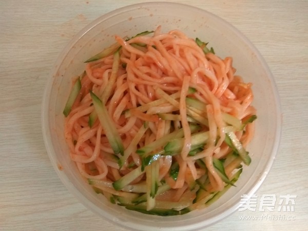 Korean Spicy Sauce Noodles recipe