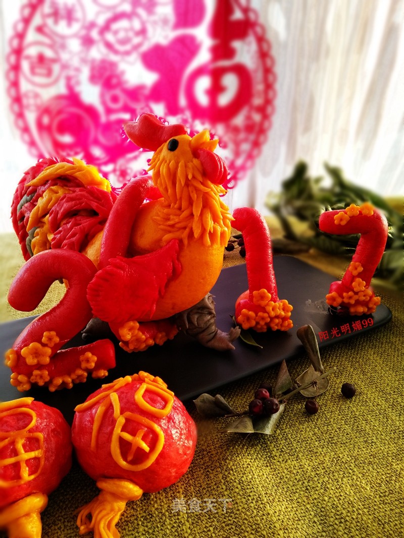 [henan] Golden Chicken New Year Bean Paste (creative Pastry) recipe