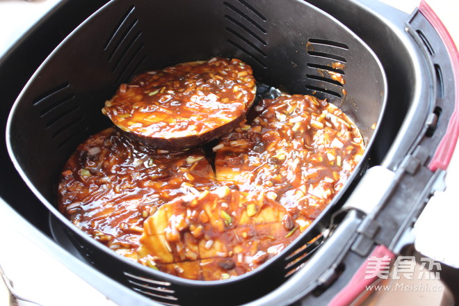 Roasted Eggplant with Scallions recipe