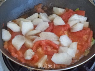 Tomato Stewed Yam recipe