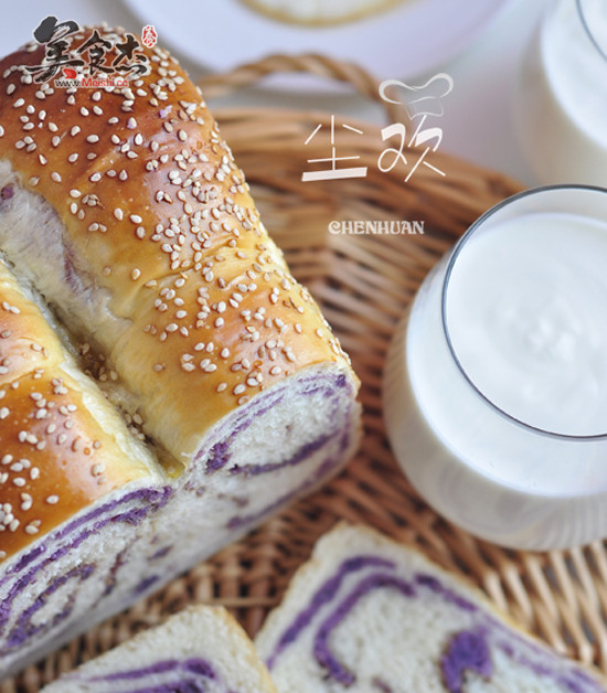 Purple Sweet Potato Toast recipe
