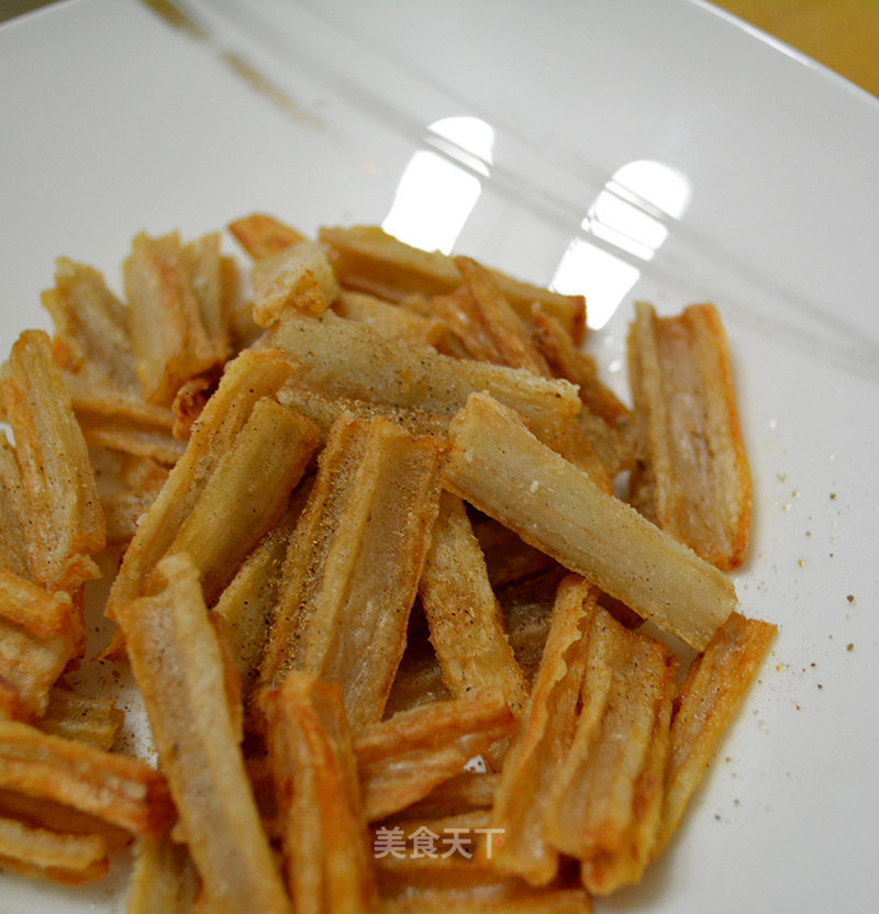 Salt and Pepper Lotus Root Strips-appetizers