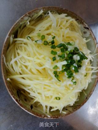 Shredded Potato Salad with Tahini Sauce recipe