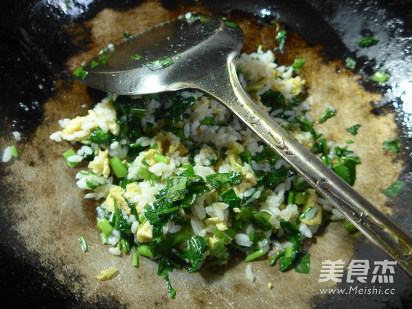 Fried Rice with Egg and Convolvulus recipe