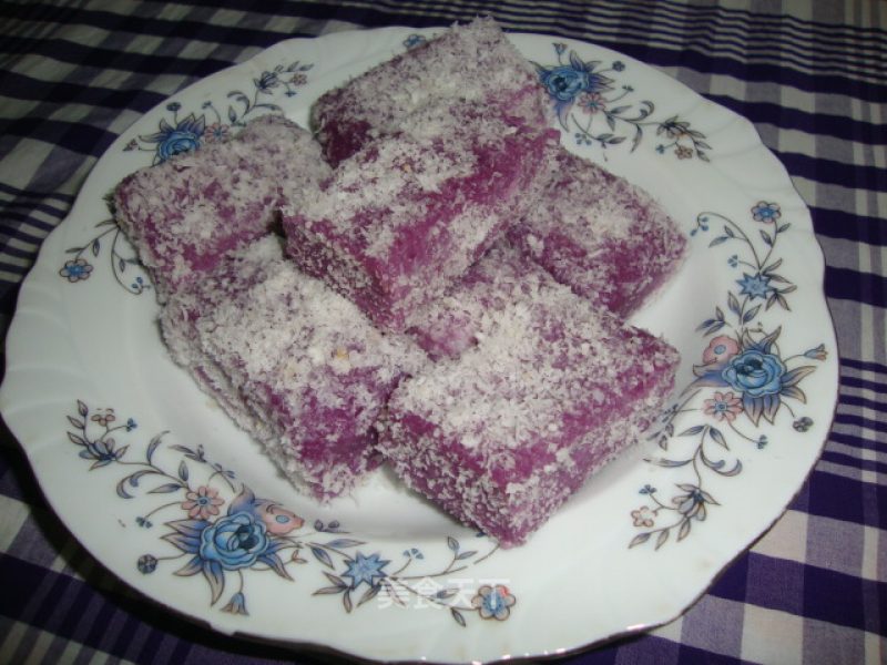 【purple Sweet Potato Cake with Coconut Fragrant】------purple Romantic Encounter recipe