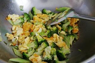 Fried Goose Eggs with Broccoli Vegetarian recipe