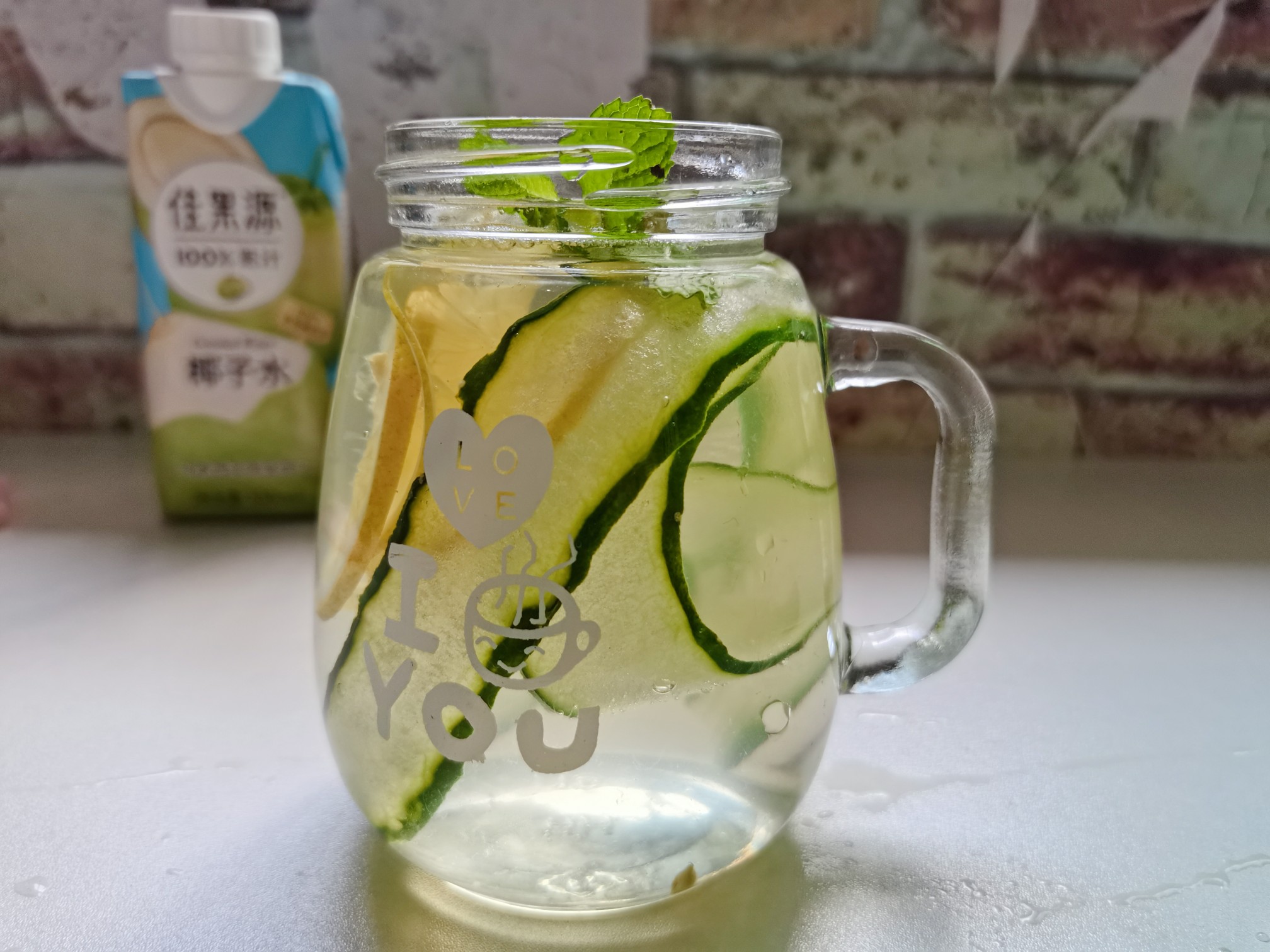 Coconut Cucumber Lemon Drink recipe