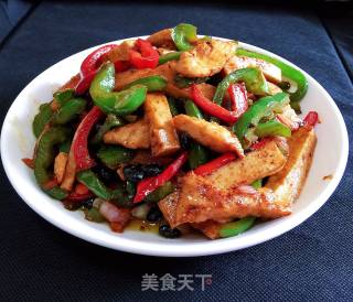 Stir-fried Chicken with Seasoned Peppers recipe