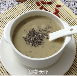 Black Soy Milk, Chia Seed Oatmeal --- Delicious and Simple Breakfast recipe