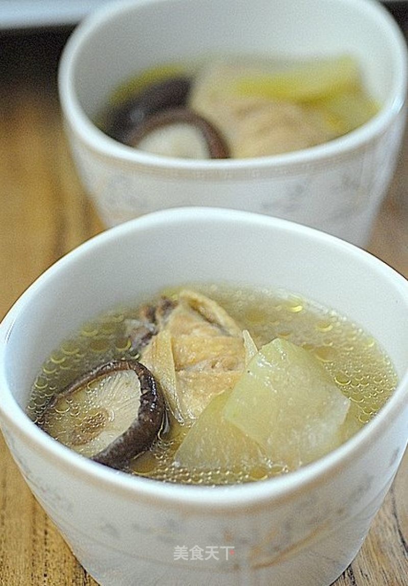 Mushroom and Winter Melon Chicken Soup recipe