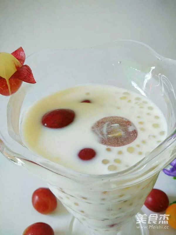 Red Milk Sago recipe