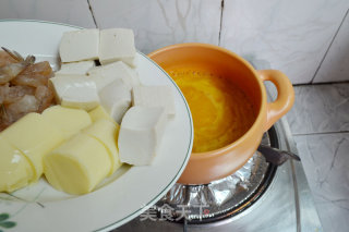 [crab Yellow Tofu] The Tall and Golden Tofu on The Table recipe