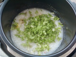 Egg Lettuce Congee recipe