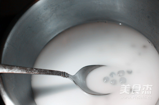 Coconut Papaya Purple Rice Sago recipe
