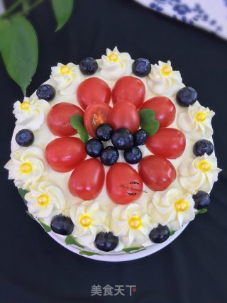 Seven Inch Fruit Cream Cake recipe