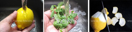 Lemon Mint Honey Water recipe