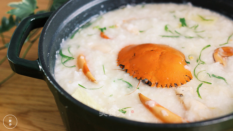 A Cook-made Enamel Pot Cooks Crab Porridge that Will "bloom" recipe