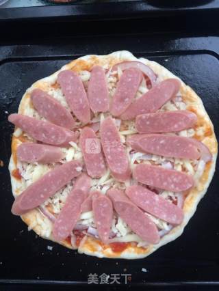 Ham and Bacon Pizza recipe