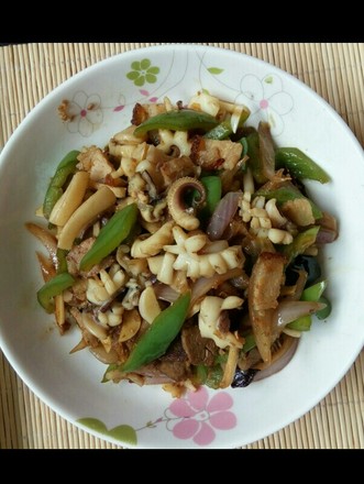 Spicy Fried Cuttlefish Pork recipe