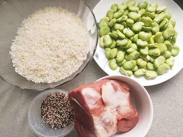 Broad Bean Diced Pork Rice recipe