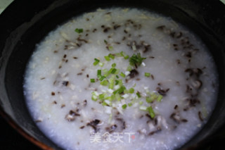 Nutritious Breakfast-mushroom Chicken Congee with Pan-fried Steamed Buns recipe