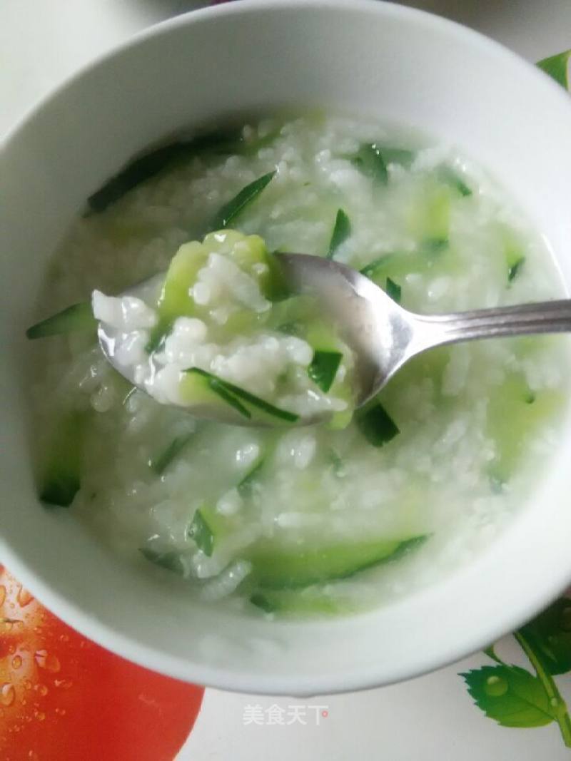Pearl Stewed Jade ~ Rice Porridge and Cucumber Porridge