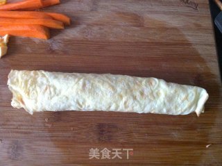 Cheese and Egg Roll Kissing Little Fish-----loving Breakfast recipe