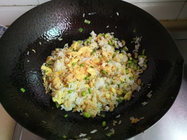 Fried Rice with Seaweed, Green Beans and Eggs recipe