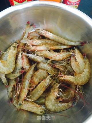 Braised Open Back Shrimp in Oil recipe