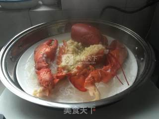 Steamed Lobster with Garlic Vermicelli recipe