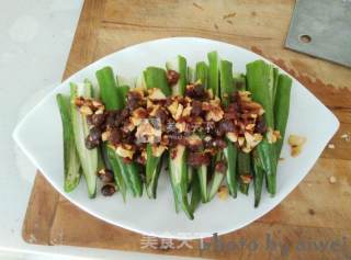 Steamed Okra with Garlic and Black Bean Sauce recipe