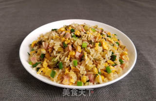 Fried Rice with Bacon and Sauerkraut and Egg recipe