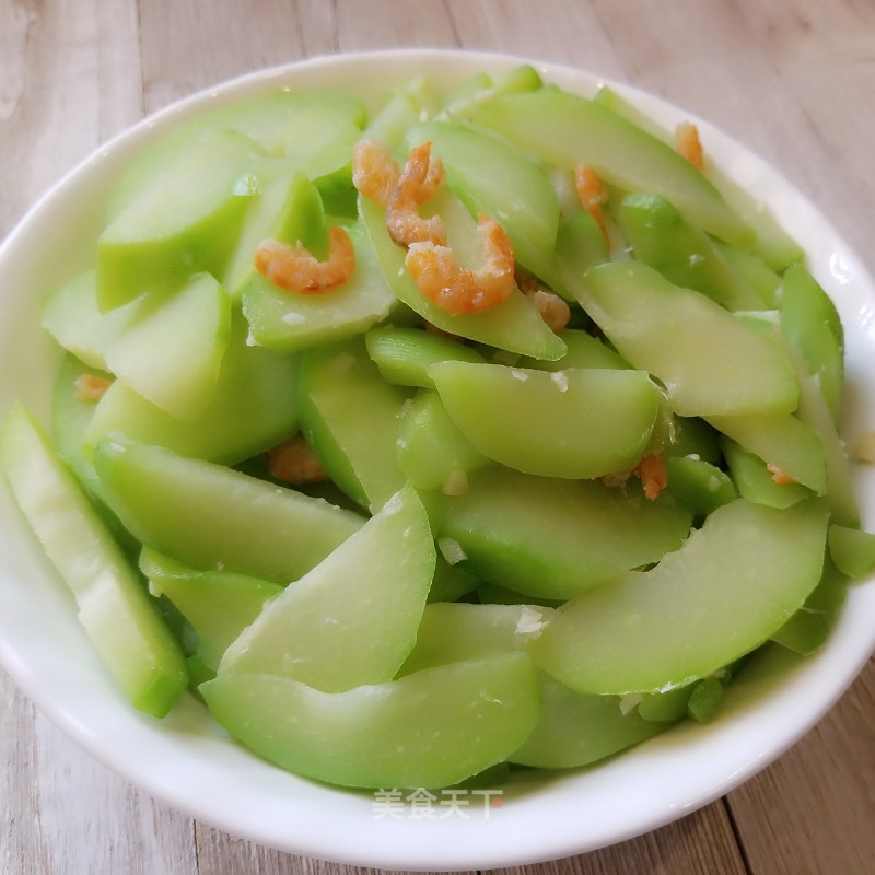 Fried Chayote with Sea Rice recipe