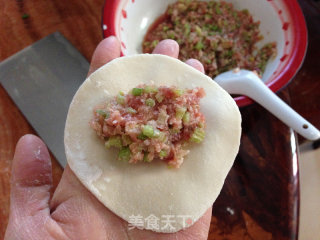 [fried Celery Dumplings with Minced Meat] recipe