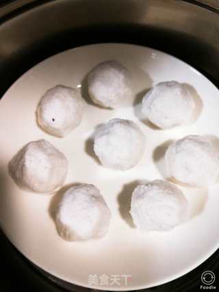 Crystal Clear, Soft and Soft "sago Purple Sweet Potato Ball" recipe