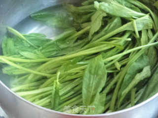 Stewed Spinach with Sweet Potato Vermicelli recipe