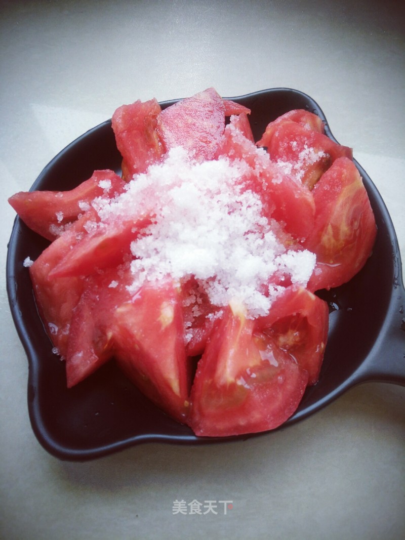 Tomatoes Mixed with Sugar recipe
