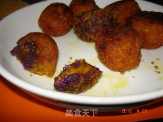 Purple Sweet Potato Pumpkin Ball recipe